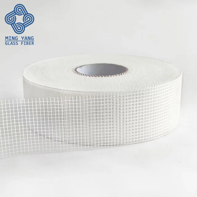 Gypsum Drywall Joint Tape White Plaster Fiberglass Mesh Roll Self-Adhesive Fiber Tape