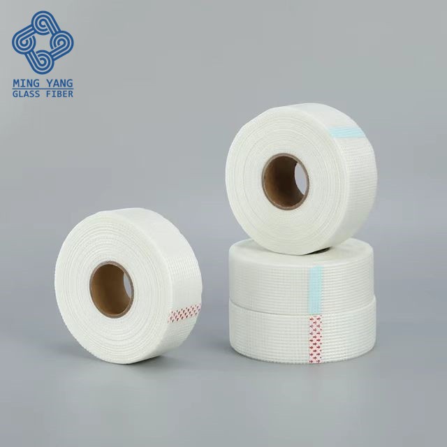Gypsum Drywall Joint Tape White Plaster Fiberglass Mesh Roll Self-Adhesive Fiber Tape