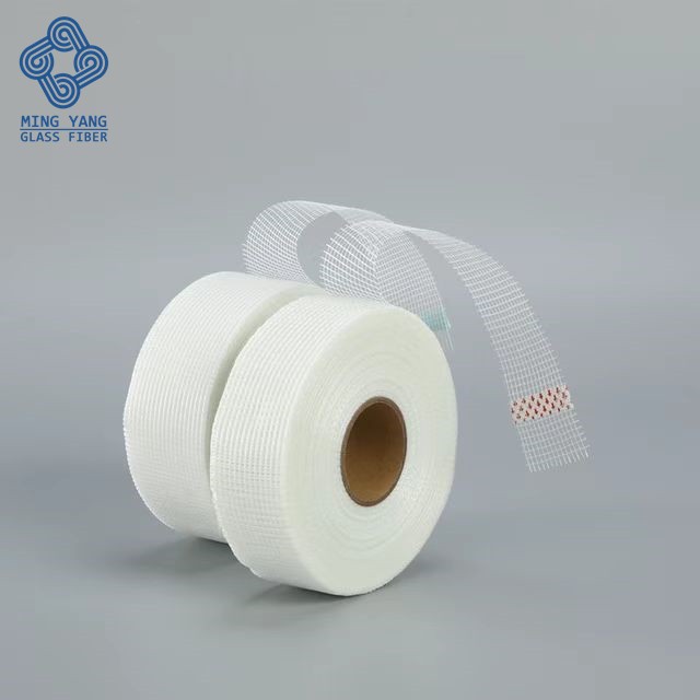 Gypsum Drywall Joint Tape White Plaster Fiberglass Mesh Roll Self-Adhesive Fiber Tape