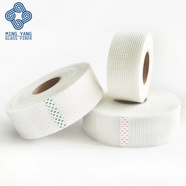 Gypsum Drywall Joint Tape White Plaster Fiberglass Mesh Roll Self-Adhesive Fiber Tape